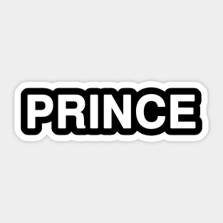 PRINCE Typography Sticker